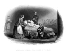 Miss Nightingale and the Military in the East c1860. Creator: Unknown