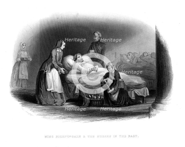 'Miss Nightingale and the Military in the East', c1860. Creator: Unknown.