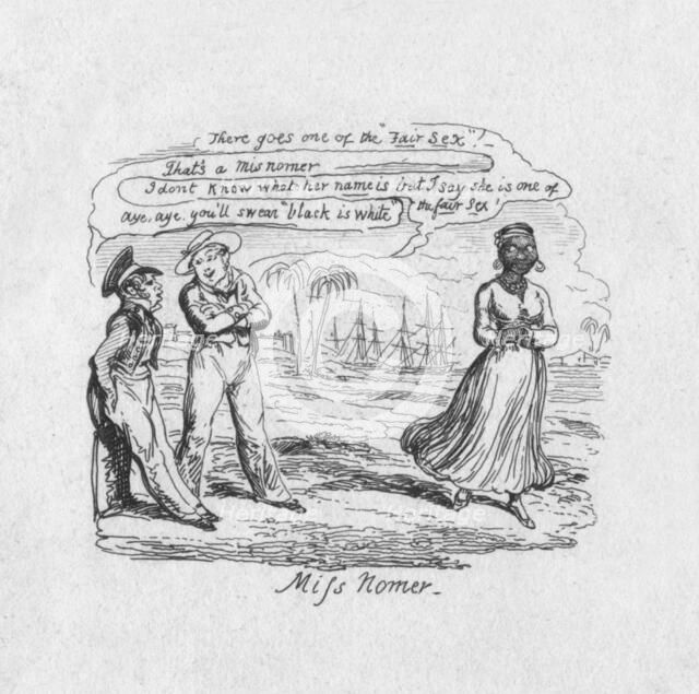 'Miss Nomer', 1829. Artist: George Cruikshank.