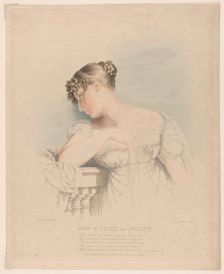 Miss O'Neill as Juliet, May 30, 1816. Creator: Frederick Christian Lewis