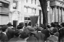 Miss Parks at Madison Sq., between c1910 and c1915. Creator: Bain News Service