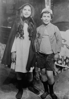 Miss Pauline Gilmer and Miss Olive Water in the "Blue Bird", 1910. Creator: Bain News Service
