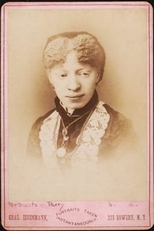 Miss Perry, colored albina, Barnum Show, c1880-c1889. Creator: Charles Eisenmann