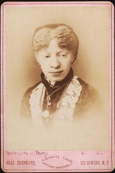 Miss Perry, colored albina, Barnum Show, c1880-c1889. Creator: Charles Eisenmann