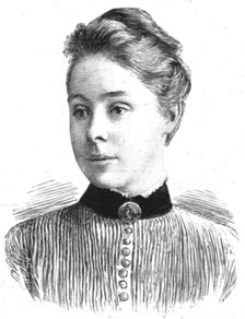 'Miss Philippa Fawcett; above the Senior Wrangler at Cambridge 1890. Creator: Unknown