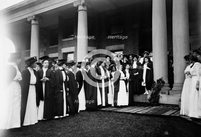 Miss Randolph addressing Barnard Grads, Ivy Day, 1911. Creator: Bain News Service.