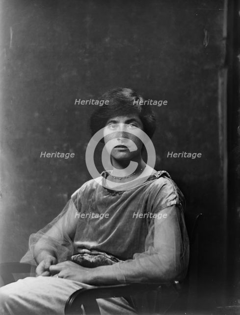 Miss Raine H. Jacoby, portrait photograph, 1919 Sept. 4. Creator: Arnold Genthe.