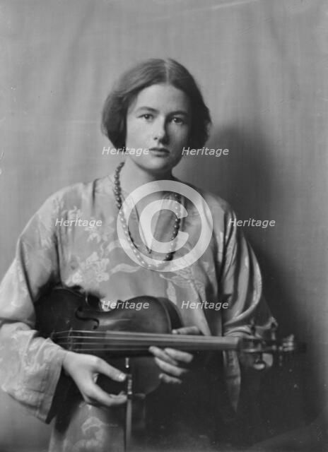 Miss Rebecca Clark, portrait photograph, 1917 Nov. 29. Creator: Arnold Genthe.