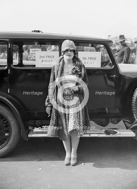 Miss RH Boyle with her Arrol-Aster 17-50 at the Southport Rally, 1928. Artist: Bill Brunell.