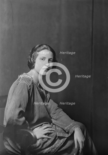 Miss Rita Romilly, portrait photograph, 1918 Aug. 28. Creator: Arnold Genthe.