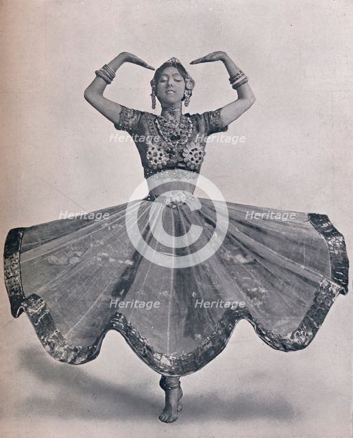 Miss Ruth St. Denis in her Remarkable East Indian Dance at the Aldwych Theatre, 1906. Artist: Unknown