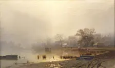 Mist. The Red Pond in Moscow in Autumn, 1871. Artist: Kamenev, Lev Lyvovich (1833-1886)