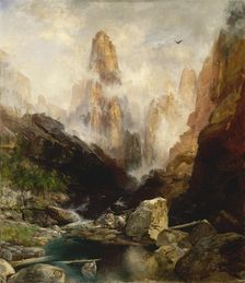 Mist in Kanab Canyon, Utah, 1892. Creator: Thomas Moran