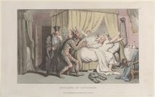 Mistakes at Cavaillon, from "Journal of Sentimental Travels in the Southern Pro..., January 1, 1822. Creator: Thomas Rowlandson