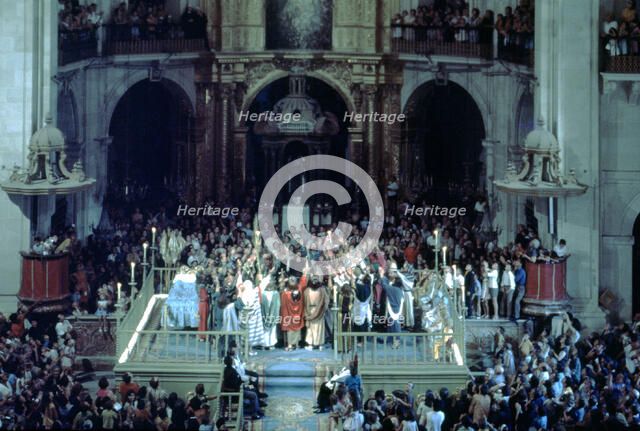 Mistery of Elche', drama represented from the Middle Ages in the Basilica of Saint Mary in Elche.…