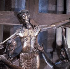 Mistery of San Juan de las Abadesas also called Descent carved in 1250. Detail