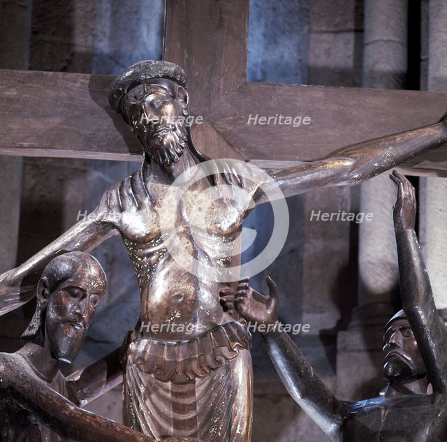  'Mistery of San Juan de las Abadesas', also called 'Descent', carved in 1250. Detail.