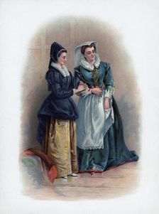 Mistress Page and Mistress Ford 1891. Artist: H Saunders