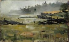 Misty Landscape, 1884. Creator: Akseli Gallen-Kallela