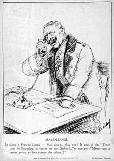 Misunderstanding caricatures of Guillaume II of Germany, 1915