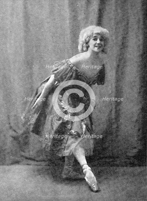 Mlle. Tamara Karsavina, of the Russian Imperial Ballet, appearing at the London Coliseum, 1909. Creator: Bert.