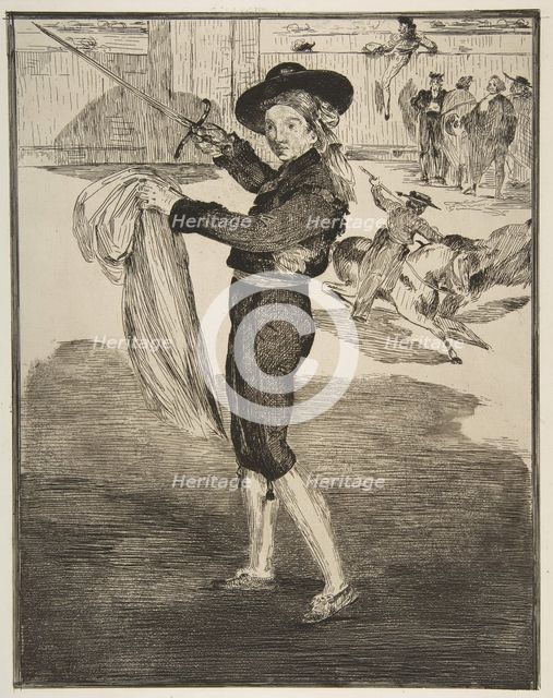 Mlle. Victorine in the Costume of an "Espada", 1862. Creator: Edouard Manet.