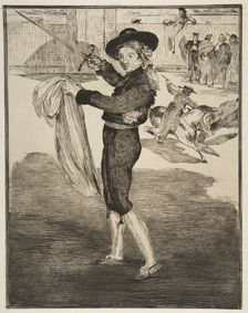 Mlle. Victorine in the Costume of an "Espada", 1862. Creator: Edouard Manet