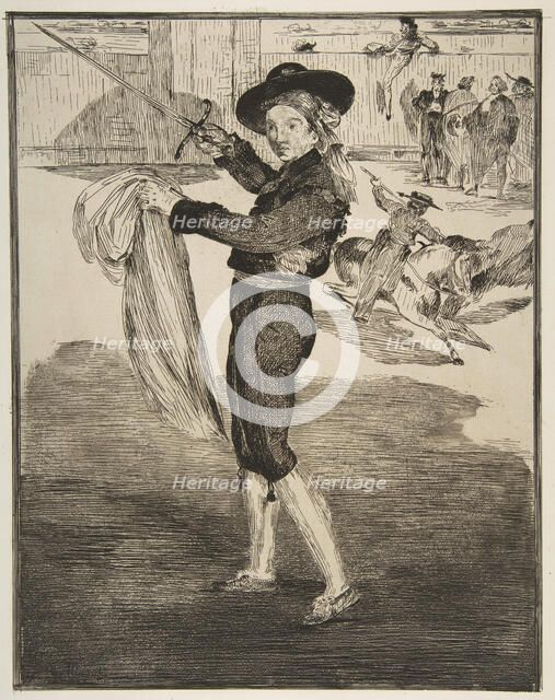 Mlle. Victorine in the Costume of an "Espada", 1862. Creator: Edouard Manet.