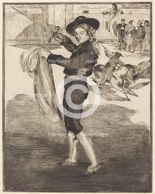 Mlle. Victorine in the Costume of an "Espada"(L'espada), 1862. Creator: Edouard Manet.