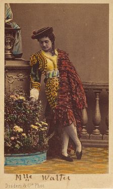 Mlle. Walter., 1861-1864. Creator: Disdéri & Cie.