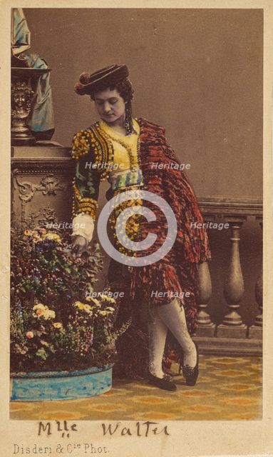 Mlle. Walter., 1861-1864. Creator: Disdéri & Cie..