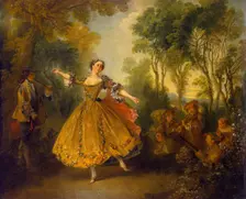 Mlle Camargo Dancing, 1730. Creator: Nicolas Lancret