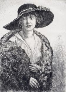 Mlle. Erminie Gagnon, 1922. Creator: Frederick Childe Hassam