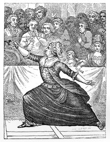 Mlle la Chevaliere d'Eon de Beaumont fencing, 18th century