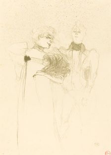 Mlle. Lender in "Madame Satan" (Mlle. Lender dans "Madame Satan"), 1894. Creator: Henri de Toulouse-Lautrec