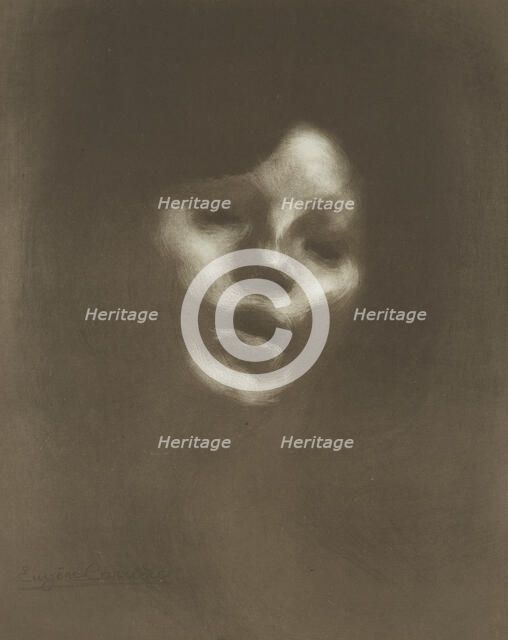 Mlle Marguerite Carrière Singing, 1901. Creator: Carrière; Eugène (1849-1906).