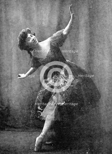 Mlle. Maria Baldina, of the Russian Imperial Ballet, who is appearing at the London Coliseum, 1909. Creator: Bert.
