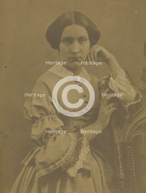 Mlle. Maria Fouquet, 1854-1855. Creator: Nadar.