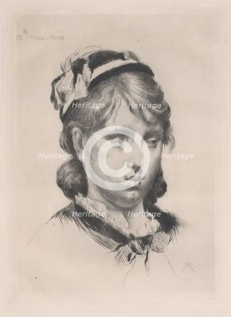 Mlle. Mou-Mou, 1880. Creator: Marcellin-Gilbert Desboutin.