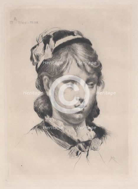 Mlle. Mou-Mou, 1880. Creator: Marcellin-Gilbert Desboutin.