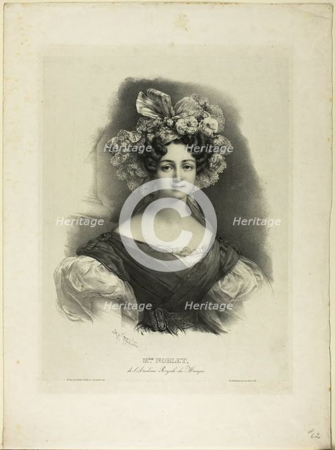 Mlle. Noblet, 1829/30. Creator: Henri Grevedon.