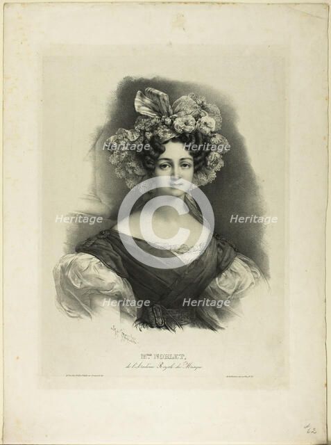 Mlle. Noblet, 1829/30. Creator: Henri Grevedon.