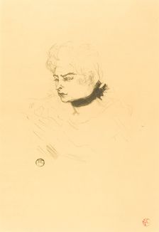 Mlle. Pois Vert, 1895. Creator: Henri de Toulouse-Lautrec