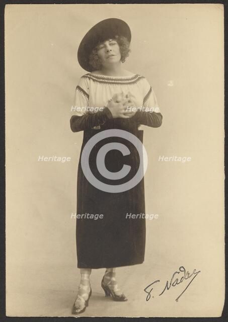 Mlle Polaire, about 1910. Creator: Paul Nadar.