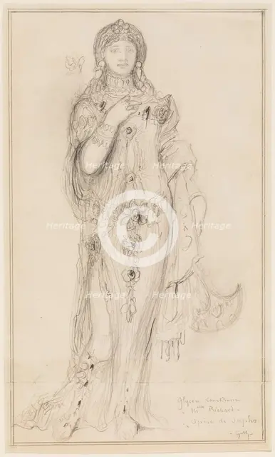 Mlle. Richard as Glycère, a Courtesan in "Sapho", c1884. Creator: Gustave Moreau.