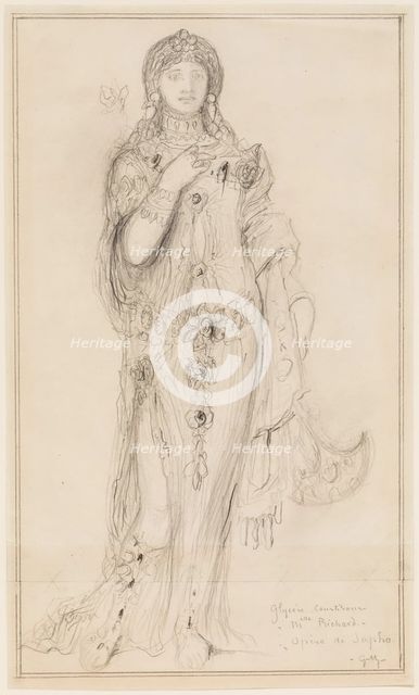Mlle. Richard as Glycère, a Courtesan in "Sapho", c1884. Creator: Gustave Moreau.