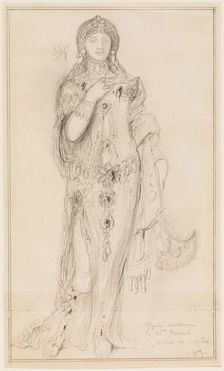 Mlle. Richard as Glycère, a Courtesan in "Sapho", c1884. Creator: Gustave Moreau