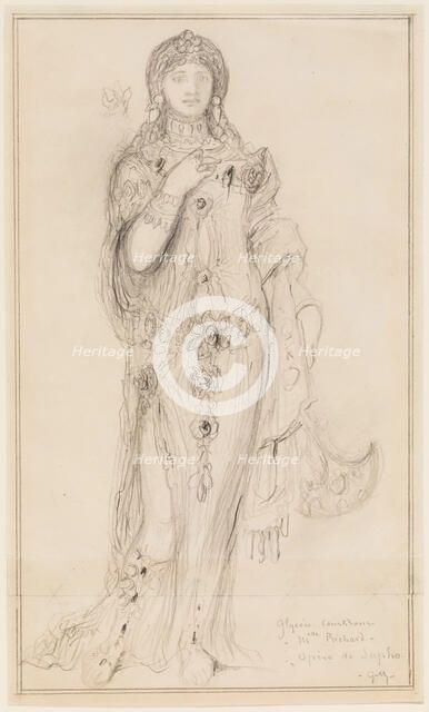 Mlle. Richard as Glycère, a Courtesan in "Sapho", c1884. Creator: Gustave Moreau.