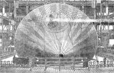 Mr. Coxwell's high-level balloon at the Crystal Palace, 1864. Creator: Unknown