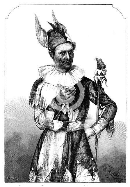 Mr. Compton, of the Theatre Royal Haymarket, as "Touchstone", 1857. Creator: Joseph Swain.